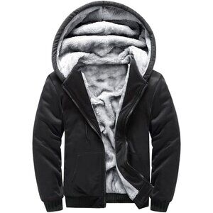 ❤️ Hoodies  for Men Full Zip Up Fleece Jackets Heavyweight Sweatershirts